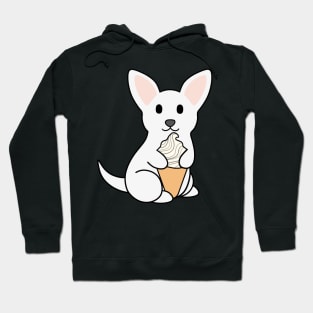 White Chihuahua Ice Cream Hoodie